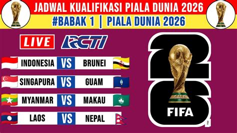 Jadwal Lengkap Kualifikasi Piala Dunia Timnas Indonesia Vs