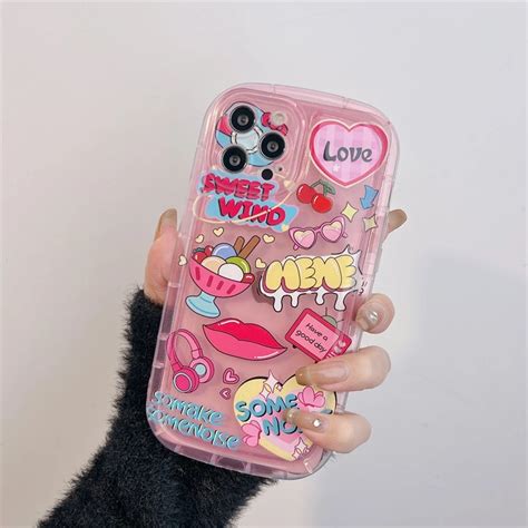 Sweet And Cool Powder Phone Case For Iphone 14 13 12 11 Pro Xs Max Xr 7