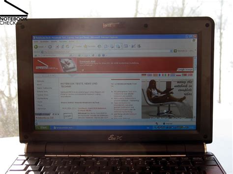 Test Asus EeePC 1000H Netbook Notebookcheck Tests