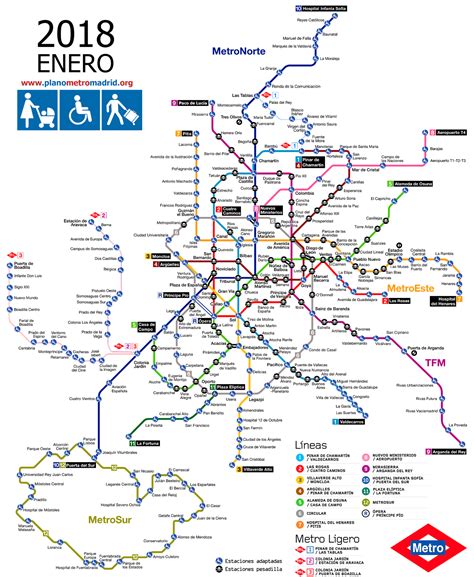 Metro De Madrid Map