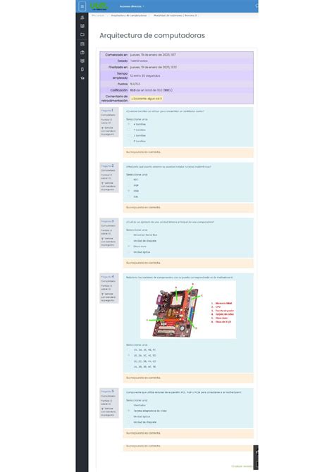 Examen Arquitectura De Computadoras Semana Studocu
