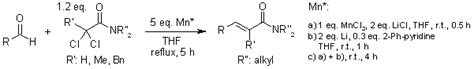 Sequential Reactions Promoted By Manganese Completely Stereoselective