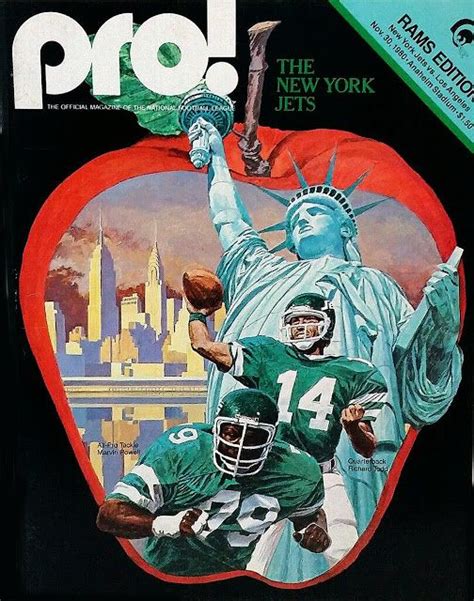 Pro Football Journal Presents Nfl Art 1980 Nfl Game Program Art New