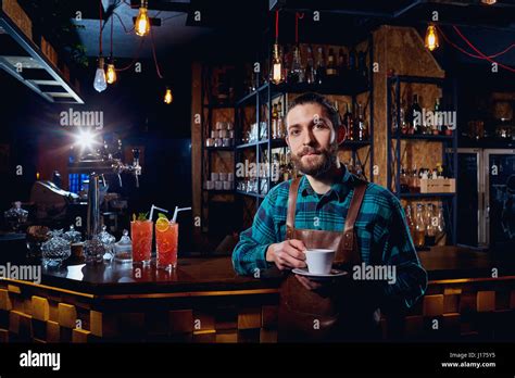 Hipster barista hi-res stock photography and images - Alamy