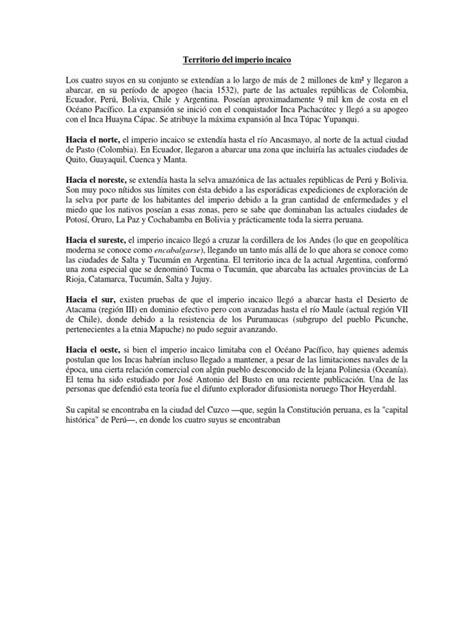 PDF Territorio Del Imperio Incaico DOKUMEN TIPS