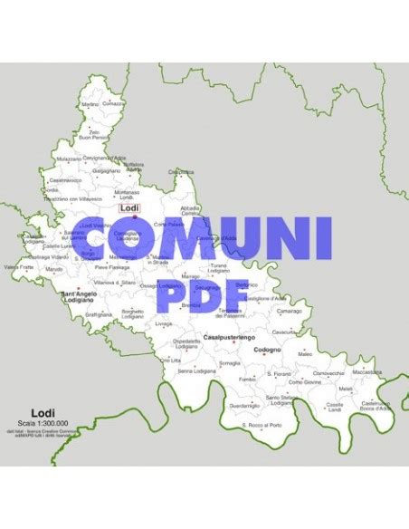 Mappa Dei Comuni Della Provincia Di Lodi Pdf