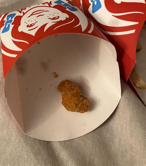 Spicy Chicken Nugget I Got From Wendys R Mildyinteresting