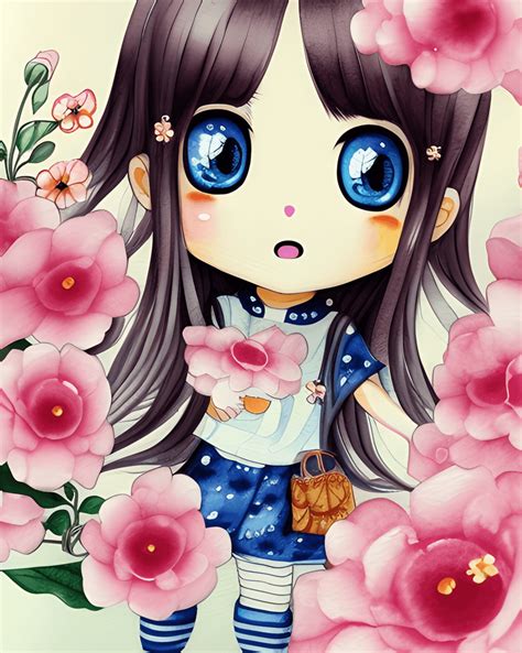 Precious Moments Kawaii Chibi Illustration Creative Fabrica