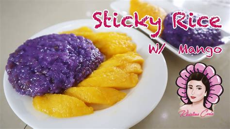 Ube Sticky Rice With Mango Khristina Carla Tayao Youtube