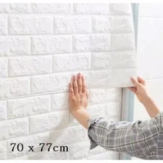 Jual Wallpaper Brick Foam Dinding Bata 3D Ukuran 70 X 77 Cm Wall Paper