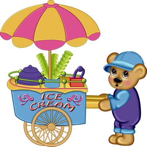 Ourson Marchand De Glaces Png Ice Cream Shop Clipart