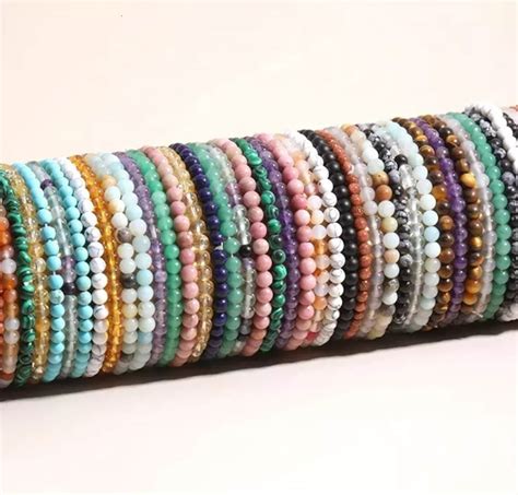 natural gemstone beads bracelets stretchy bracelet mm etsy