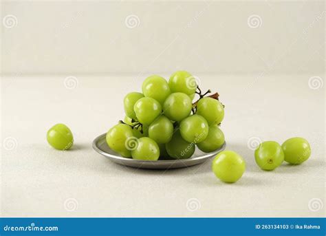 Shine Muscat Japanese Green Grapes Stock Image Image Of Fruits Fresh