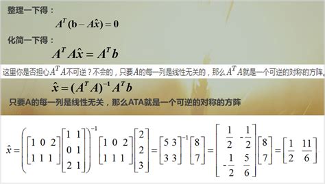 矩阵求导得最小二乘法and最小二乘法的几何解释矩阵广义最小乘解怎么求 Csdn博客