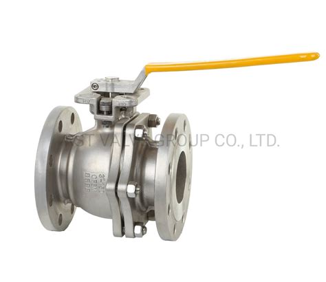 Pc Ball Valve Flange End Ansi Direct Mounting Pad Flange Ball Valve