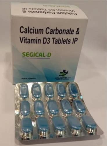 Silver Segical D Calcium Carbonate And Vitamin D Tablets Ip X