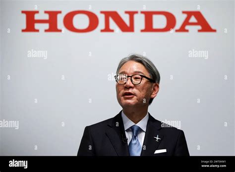 Toshihiro Mibe President And Ceo Of Honda Motor Co Announces That