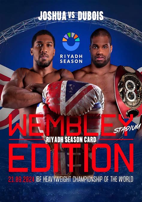 Anthony Joshua Vs Daniel Dubois Boxing Fight Poster