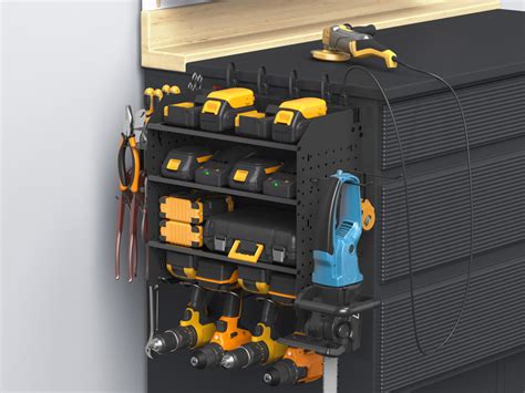 Amazon Cccei Modular Pegboard Rack Power Tool Organizer With