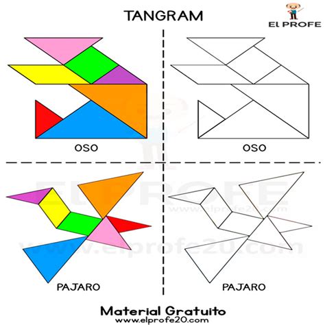 Tangram Figuras Para Imprimir Plantillas Incluidas Imagenes