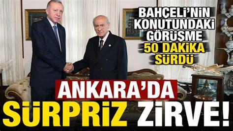 Son dakika Erdoğan ile Bahçeli arasındaki sürpriz görüşme sona erdi