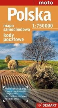 Polska Kody Pocztowe Mapa Drogowo Administracyjna Reprint