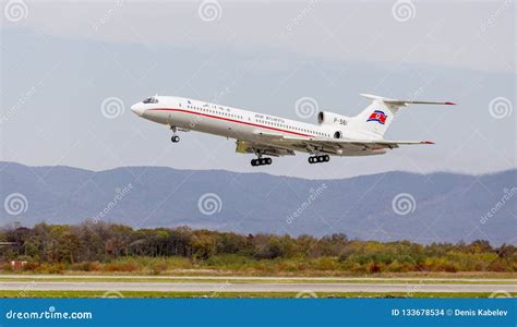 Passenger Aircraft Tupolev Tu 154 Of Air Koryo North Korea Takes Off Aviation And