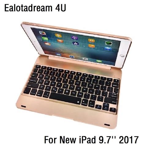 New Slim For New Ipad 9 7 2017 A1822 A1823 Keyboard Case Wireless Bluetooth Abs Flip Cover For