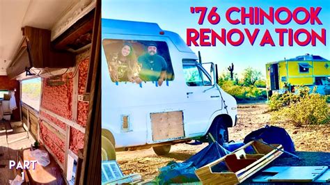 1976 Dodge Chinook Rv Remodel Retro Camper Renovation Youtube