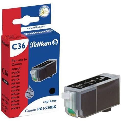 Pelikan C36 Ersetzt Canon PGI 520BK Schwarz 4103239 Ab 7 90