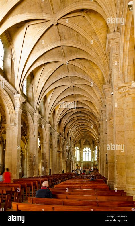 Interior view cathedral of le havre hi-res stock photography and images - Alamy