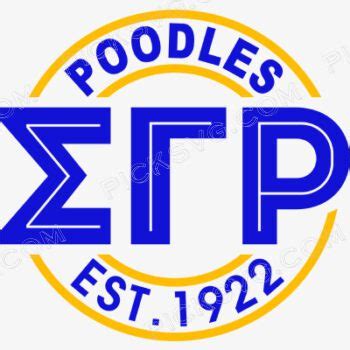 Sigma Gamma Rho Poodles Svg Free