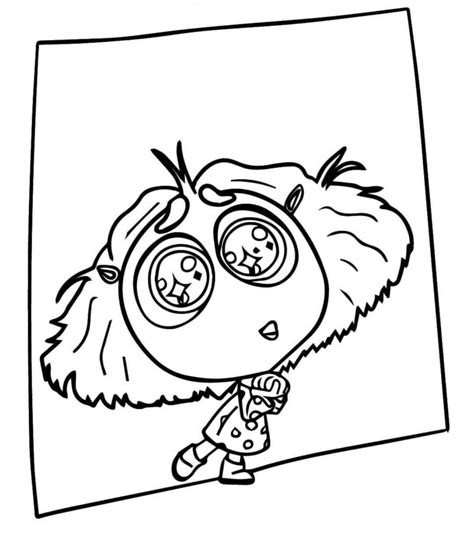 Inveja Divertidamente Para Colorir - Desenhos de Inveja (Divertida Mente) para Imprimir e Colorir