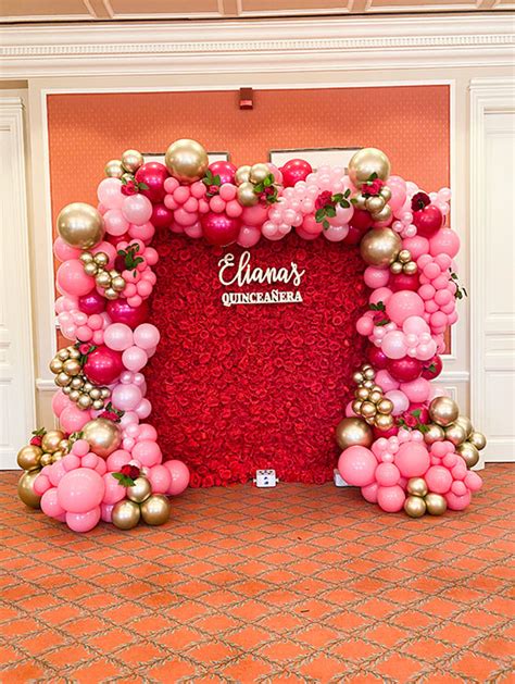 How To Make A Ombre Pink Balloon Arch With Flowers Pretty Colorful Life