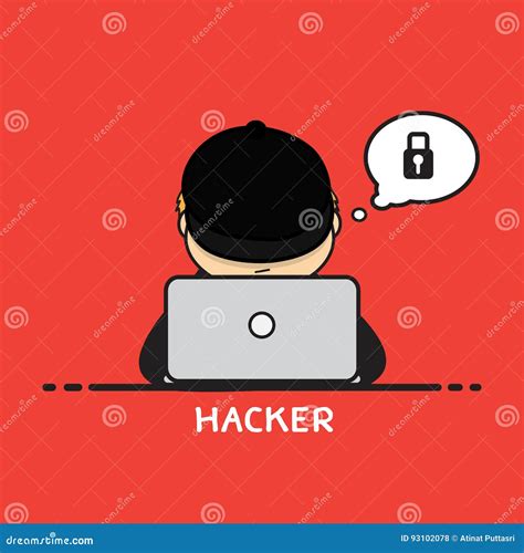 Hacker Cartoon Series Vector Illustration 11785452