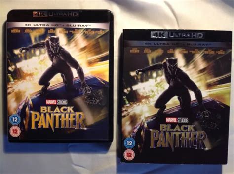 Black Panther 4k Ultrahd Blu Ray Slipcover 2 Disc Marvel £195