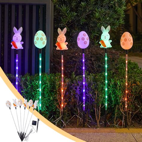 Easter Clearacne Hiroekza LED Easter Solar Lights Classic Colorful