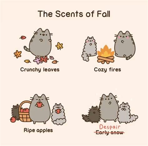 Pusheen The Scents Of Fall Pusheen Cute Pusheen Pusheen Cat