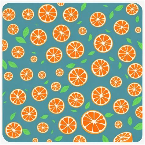 Premium Vector Oranges Seamless Pattern Vector Illustration