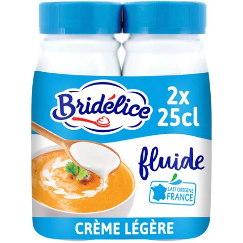 BRIDELICE Crème légère fluide 12 UHT