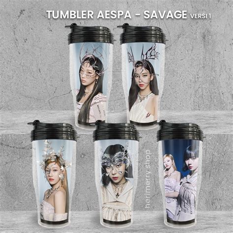 jual tumbler aep savage botol air minum merchandise kpop murah