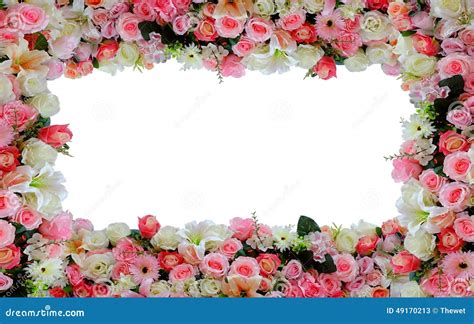 Flower Frame Background Stock Photo - Image: 49170213