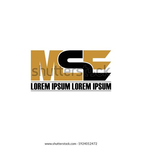 Mse Letter Monogram Logo Design Vector Stock Vector Royalty Free