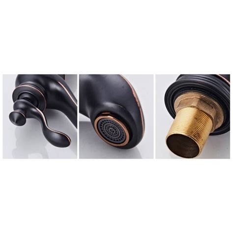 Luxe Robinets de salle de bain Bronze huilé Robinet de couleur en