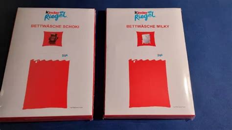 2 X FERRERO Kinderriegel Bettwäsche Milky und Schoki 4 tlg Neu OVP