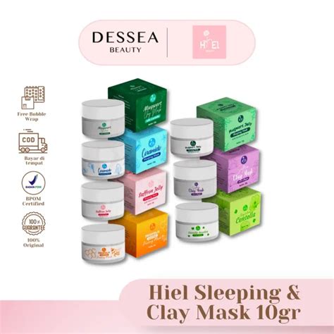 Hiel Beauty Masker Saffron Mugwort Jelly Sleeping Mask Clay Centella