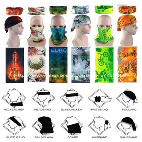 Multi Function Bandanas Motorcycleturban Magic Scarf Bike Bicycle Riding Veil Multi Headband