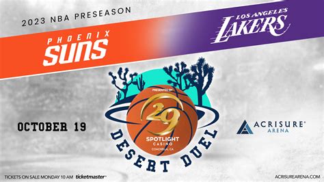 Desert Duel Presented by Spotlight 29: Los Angeles Lakers vs. Phoenix ...