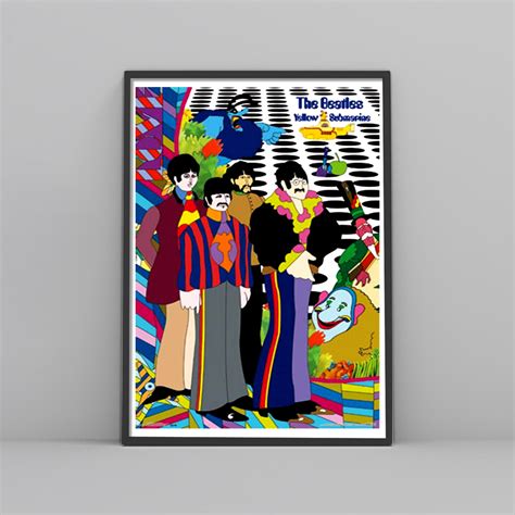 Yellow Submarine Beatles Poster Posters