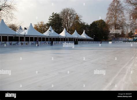 ice rink in Winter Wonderland in Hyde Park Stock Photo - Alamy